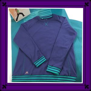 ADIDAS SWEATSHIRT PURPLE AQUA TOP